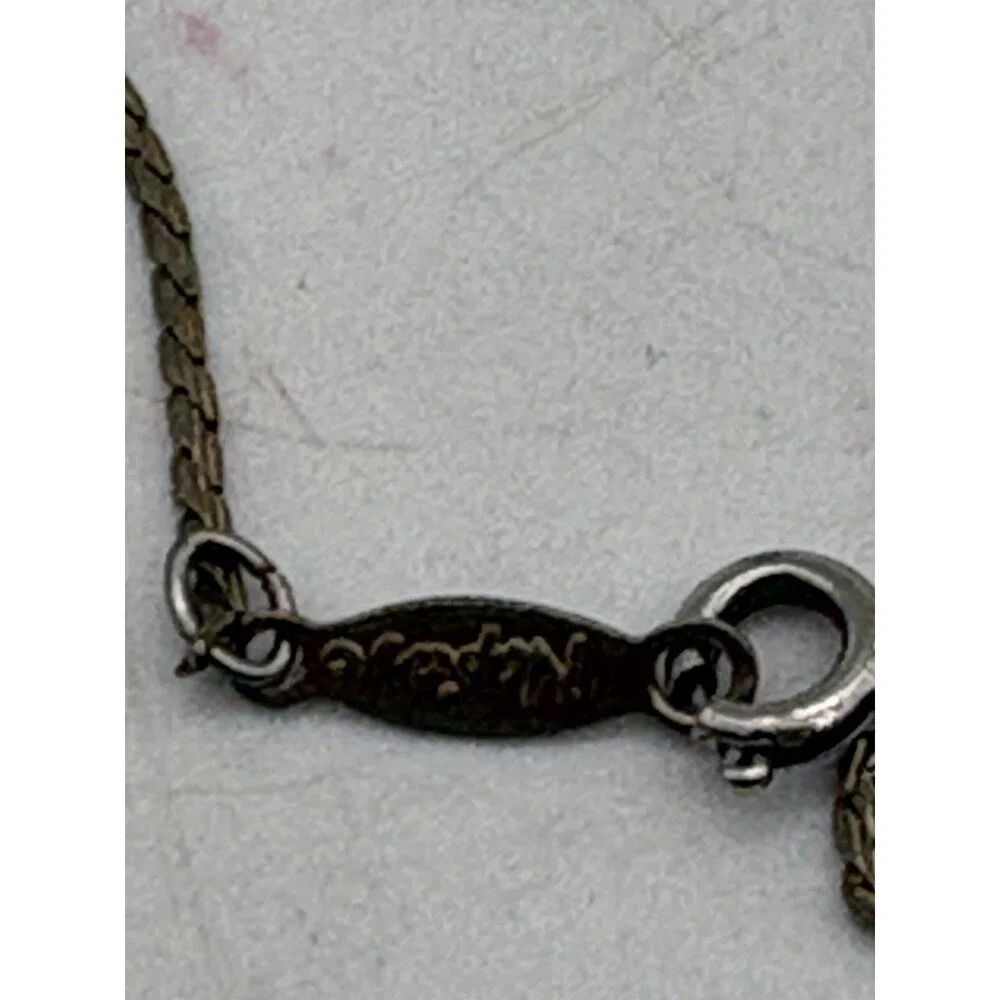 Handmade Artisan Cross Pendant Necklace on Signed Napier Chain Rustic OOAK
